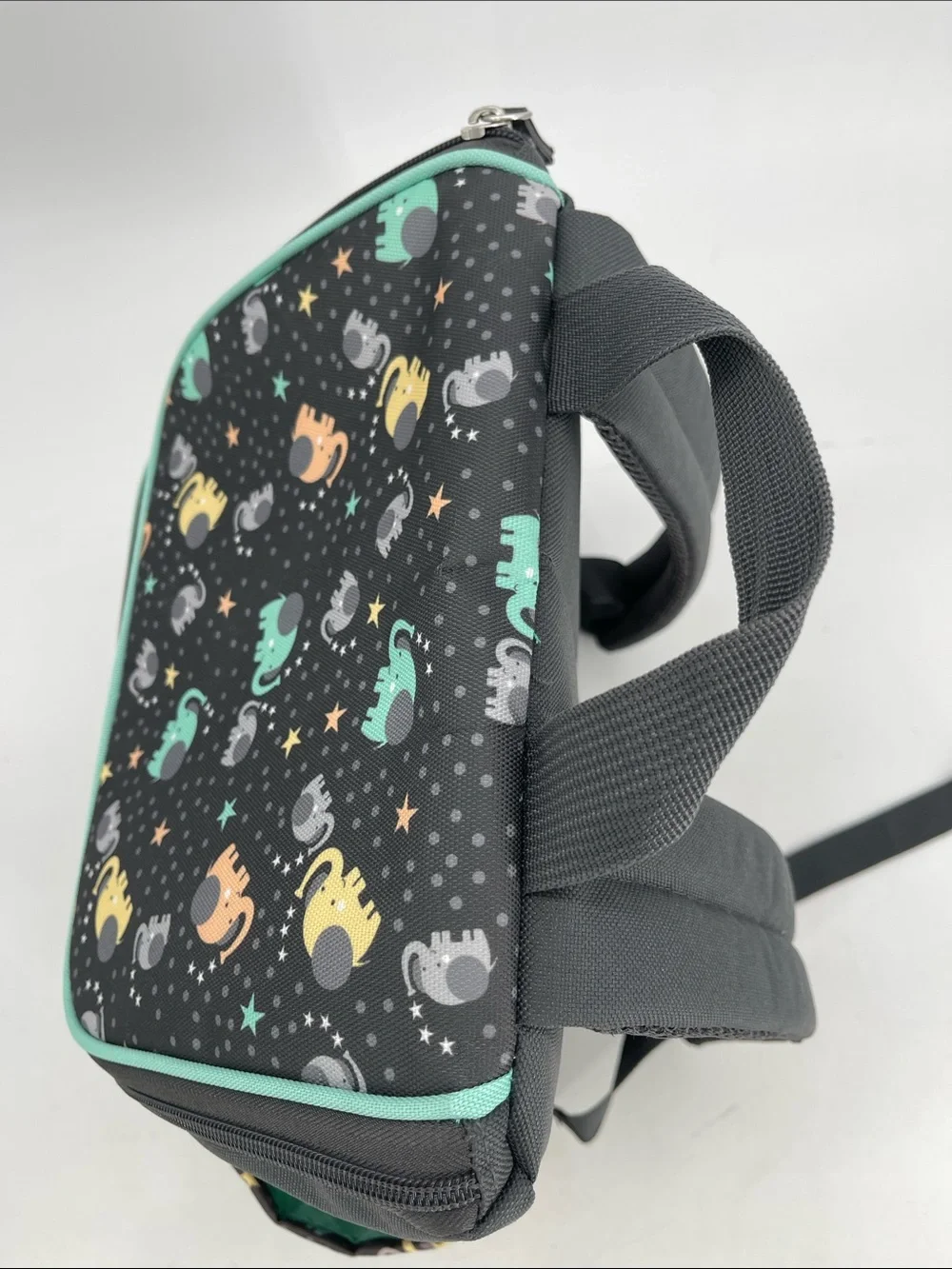Babyboom Elephant Print Top Zip Backpack Diaper Bag